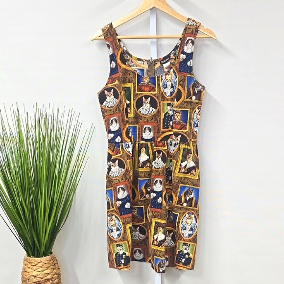 Retrolicious Dresses & Skirts - Retrolicious Cat Print Dress Medium